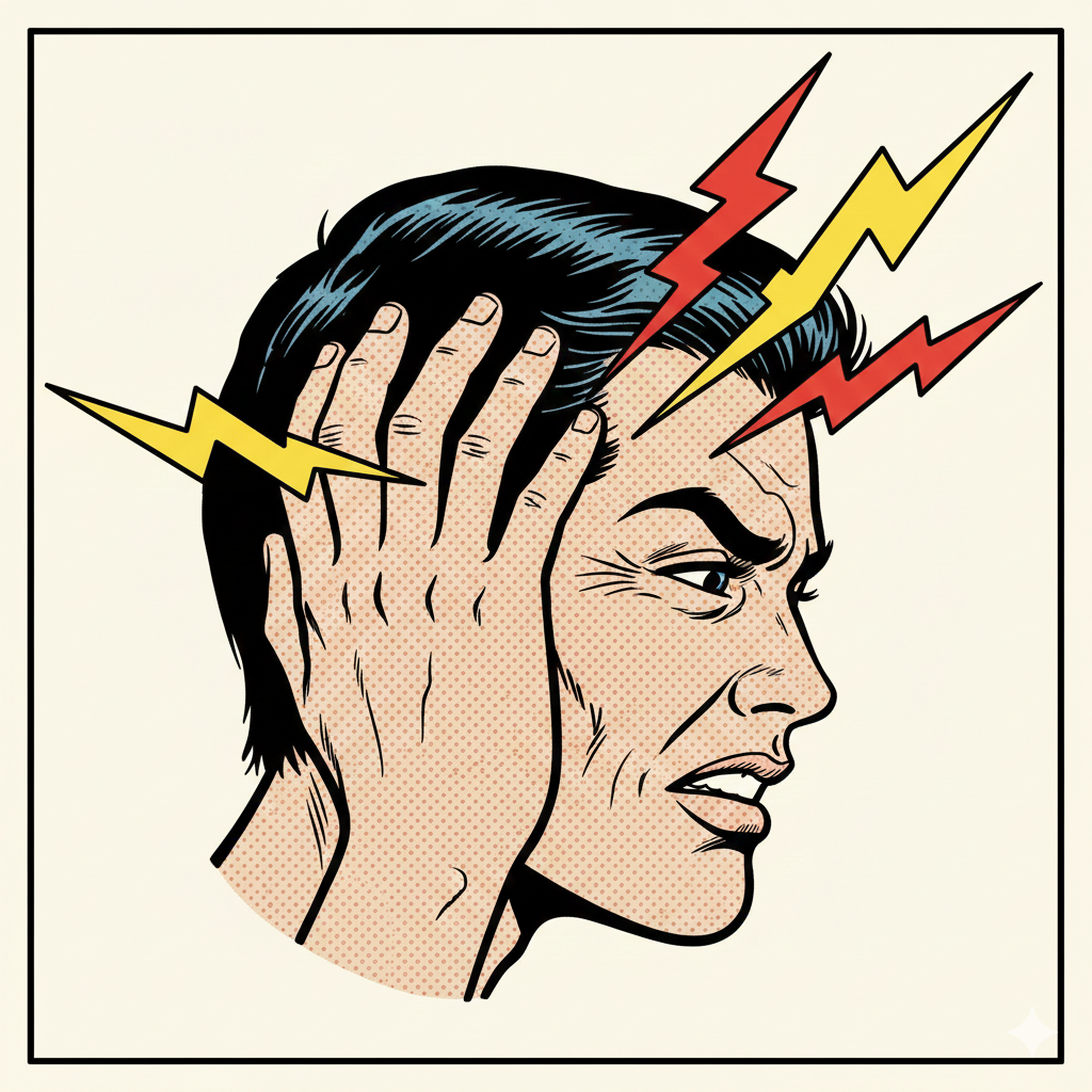 Percorso del dolore nella nevralgia di Arnold dalla nuca all'occhio